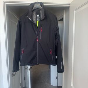Helly Hansen Black Performance Softshell Jacket with Red Accents